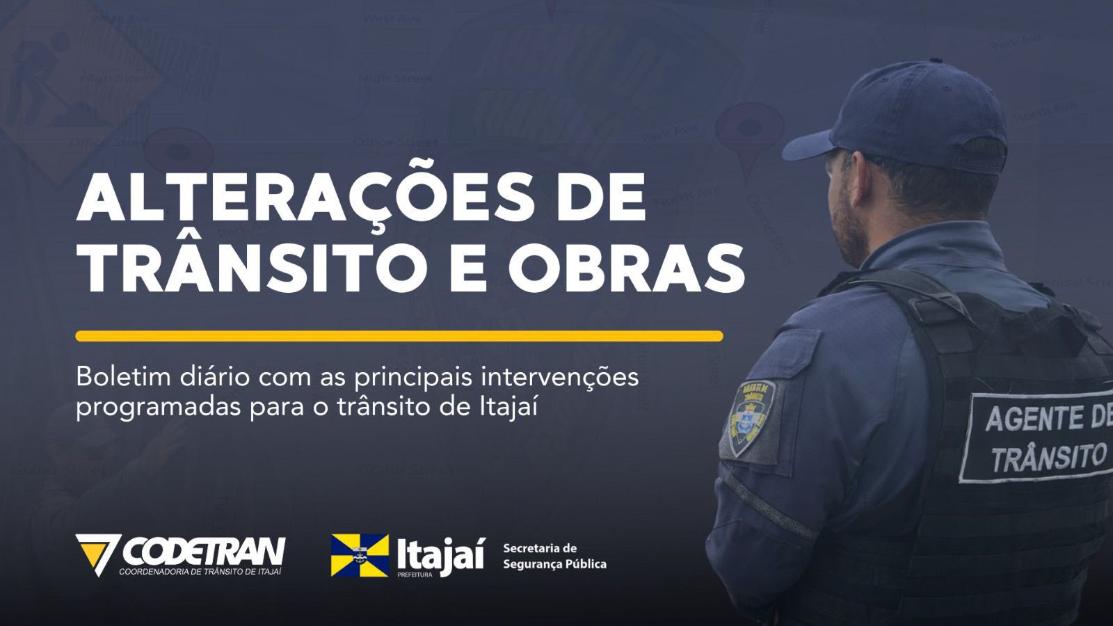 Nove obras alteram o trânsito de Itajaí nesta quarta (19): tem esgoto, gás, fresagem e lombada nova
