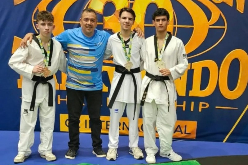 Taekwondo de Itajaí conquista quatro medalhas — três ouros e um bronze — no Brasil Open Internacional