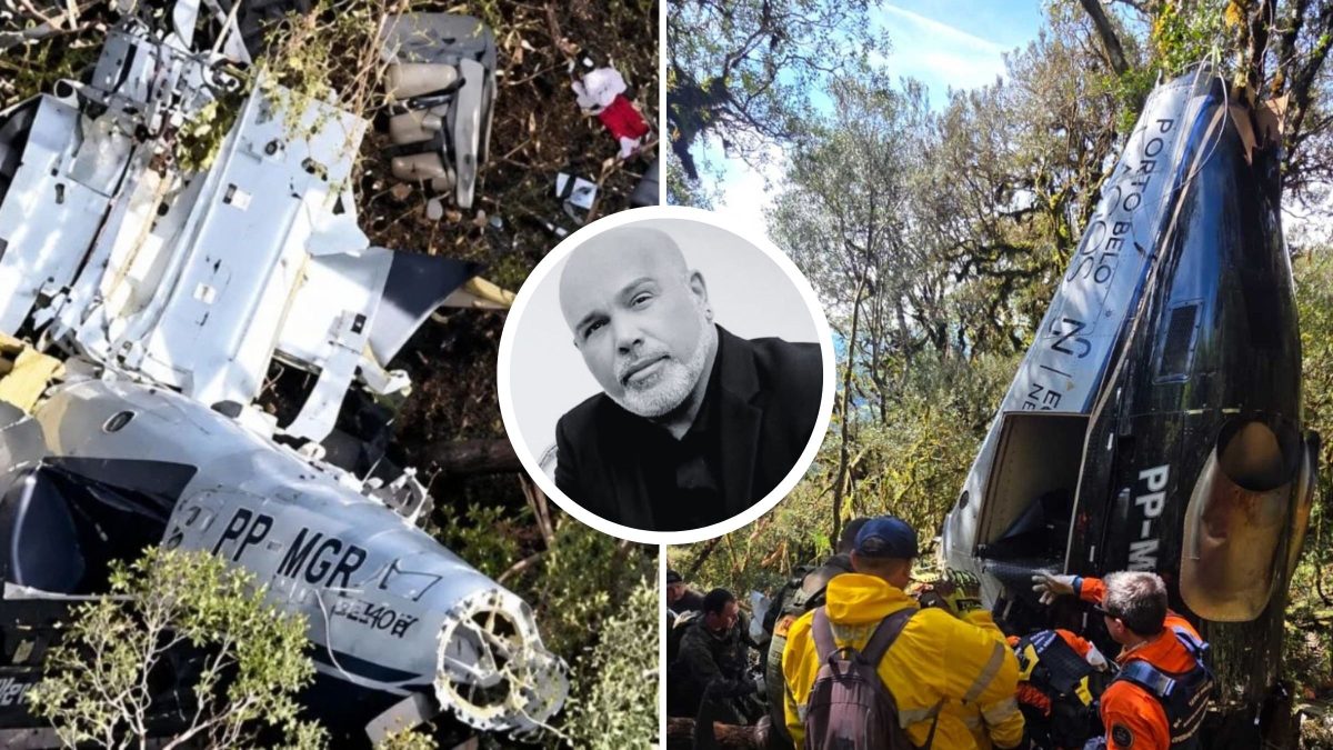 Motores do helicóptero que caiu com o cantor Rick serão retirados de Urubici; operação depende do tempo