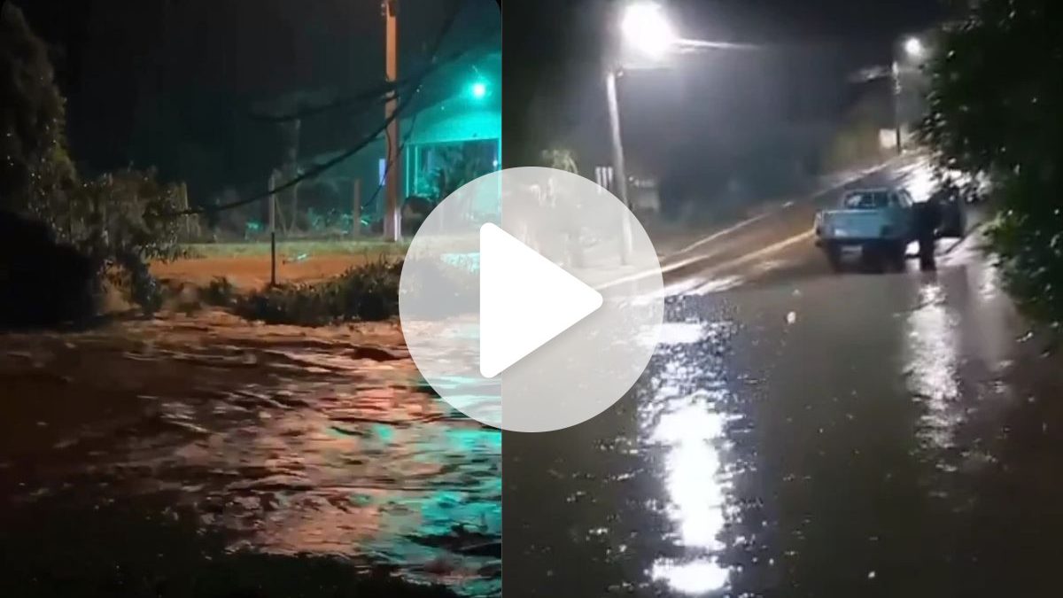 Temporal despeja quase 100 mm, causa deslizamentos e alagamentos no Alto Vale do Itajaí
